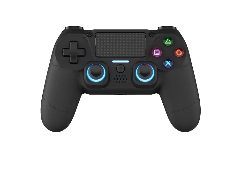 DragonShock - MIZAR+ - Bluetooth Draadloze Controller Volzwart voor PS4, PC & Mobiel thumbnail