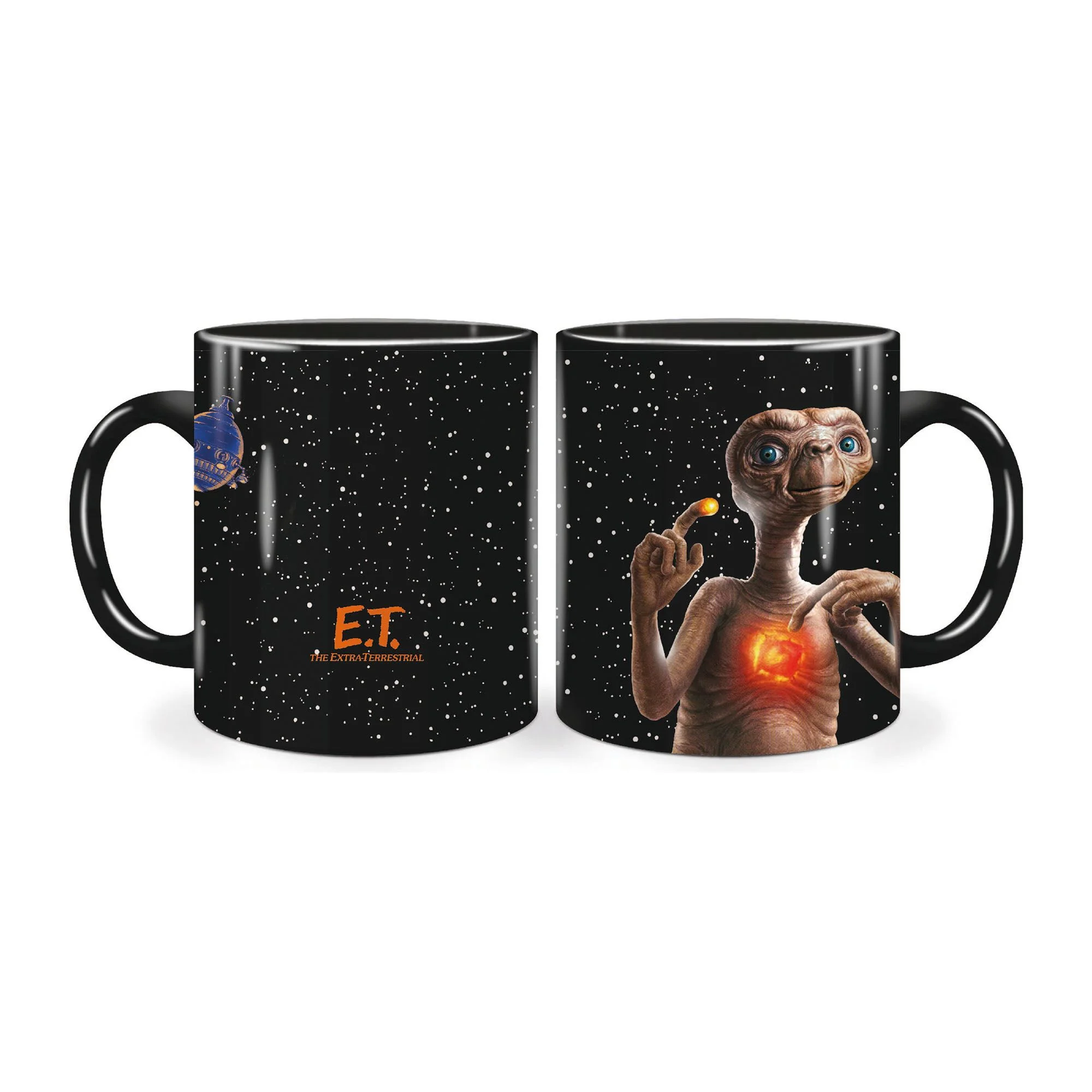 E.T.  - Thermoreactieve Warmtewissel Mok - Zwart - 400ml