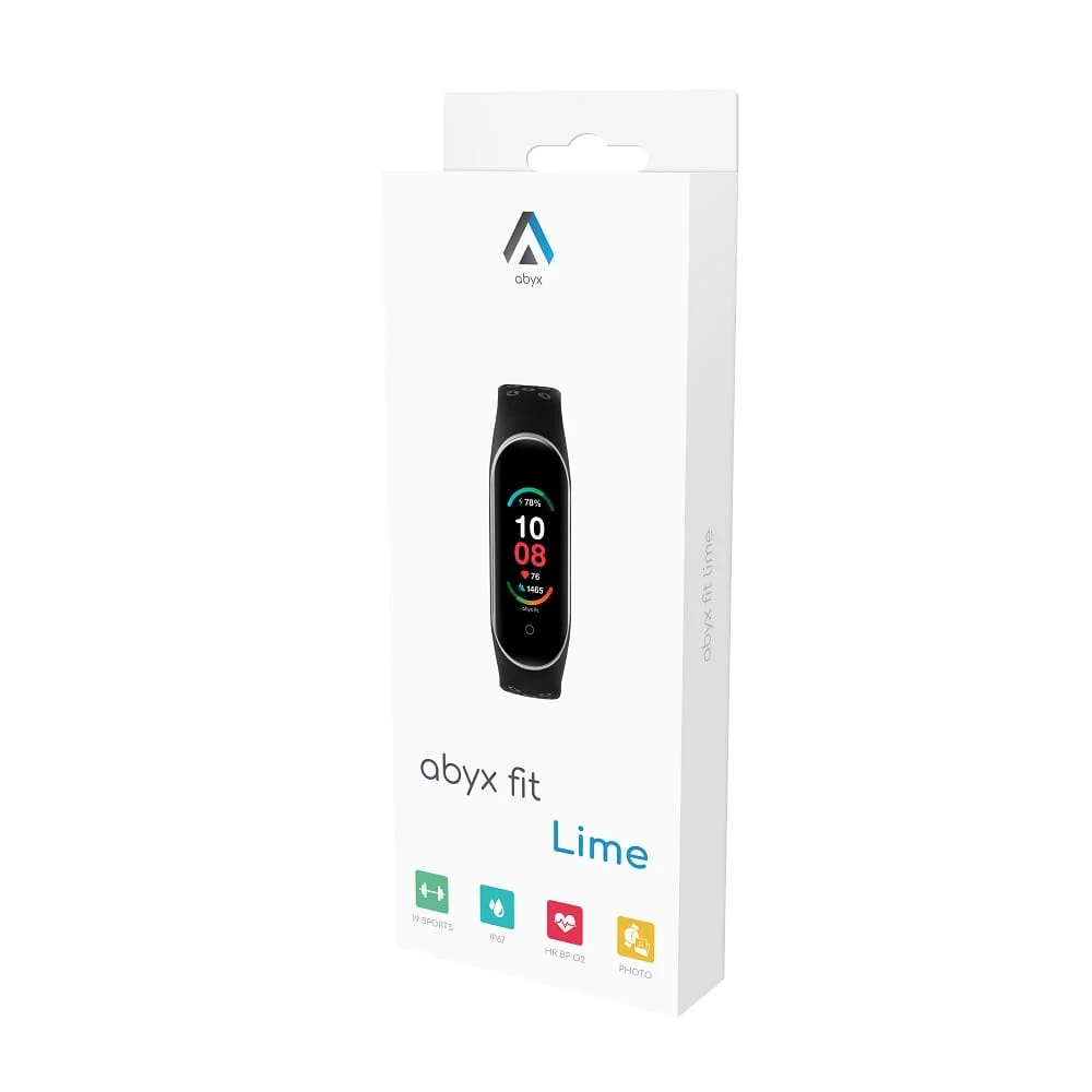 Abyx Fit - Lime - Smart Horloge Zwart Display (18 Stuks)