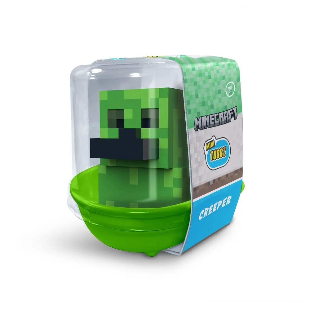 Numskull - Mini TUBBZ Badeend - Minecraft - Creeper (Badeen Editie) - 5cm