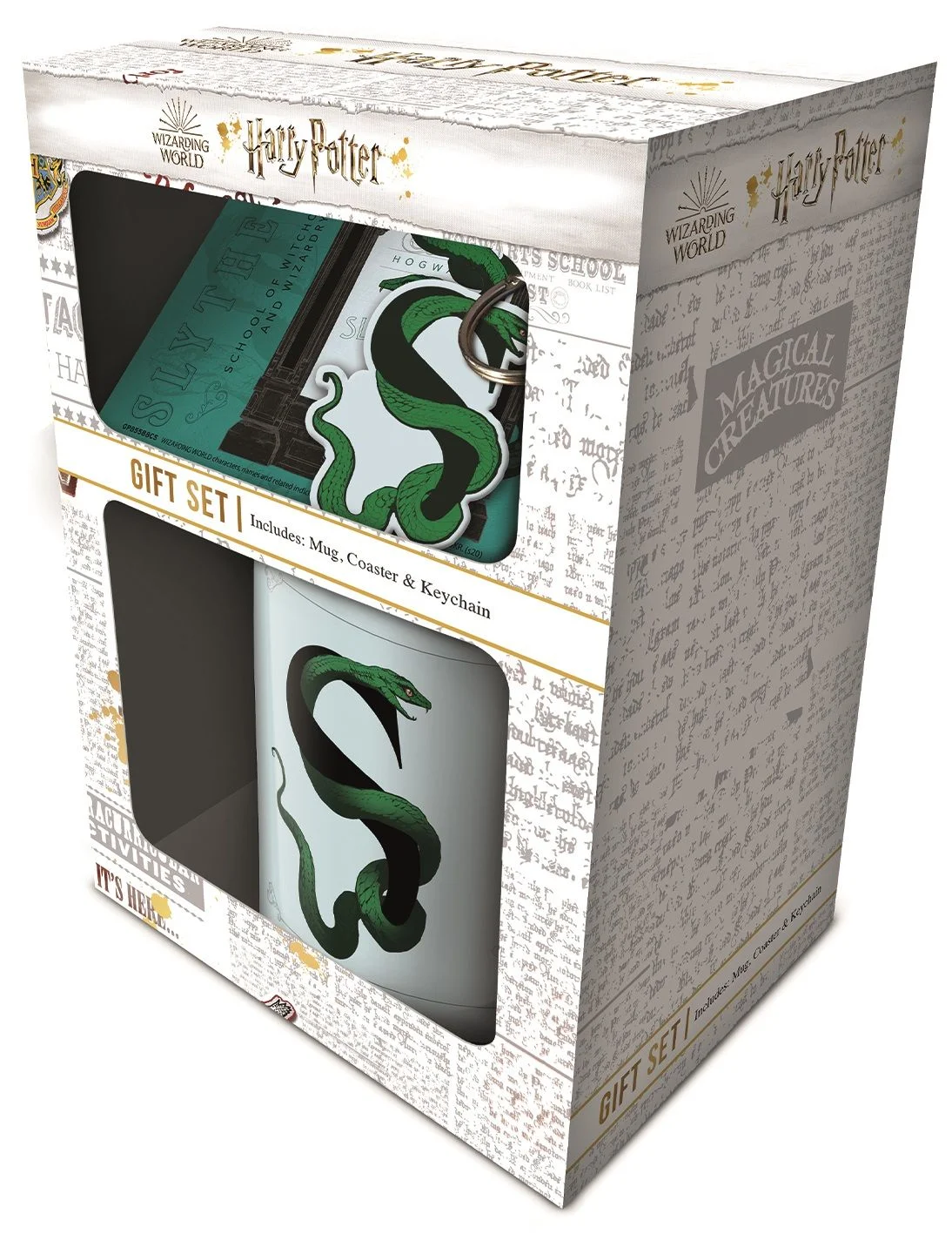 Harry Potter - Slytherin Mok, Onderzetter en Sleutelhanger Geschenkset