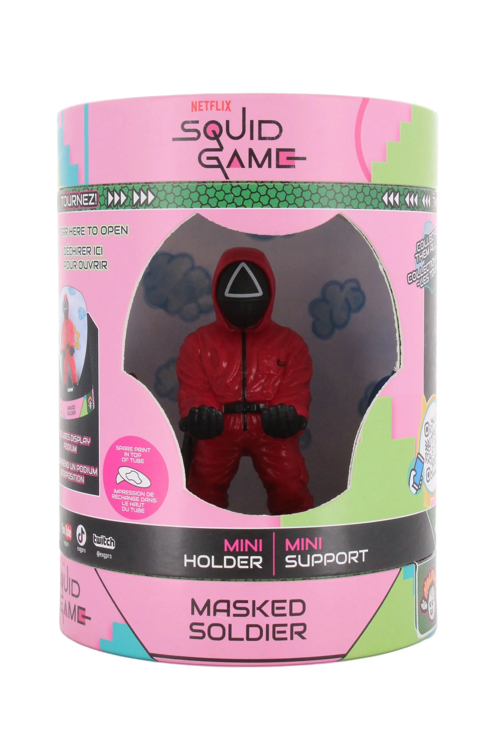 Cable Guys Holdems - Squid Game - Triangle Guard Oordopjes en Telefoon Houder