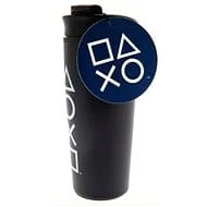 Playstation - Logo en Pictogrammen Onyx Metalen Reisbeker
