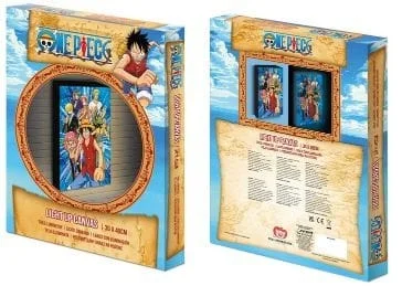One Piece - Luffy's Bemanning Lichtgevend Canvas 30x40cm