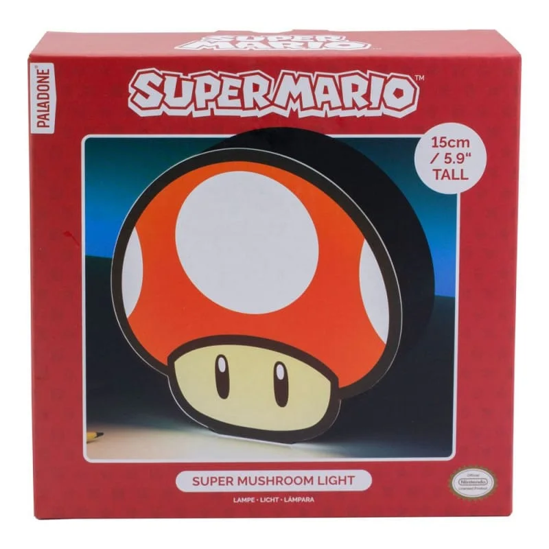 Super Mario - Super Mushroom - Box Nachtlamp