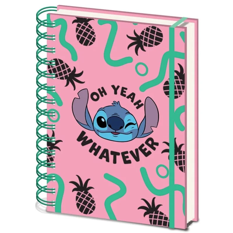 Disney - Lilo & Stitch - "Oh Yeah Whatever" A5 Wiro Notitieboek