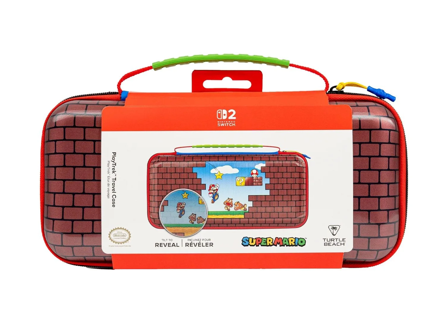 Turtle Beach - PlayTrek Travel--behuizing Mario Bricks voor Nintendo Switch, Switch OLED-model en Switch 2