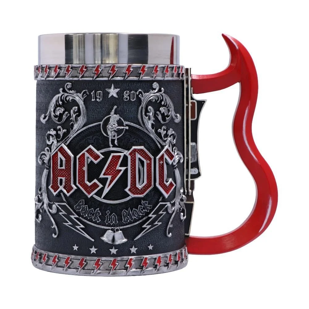 Nemesis Now - AC/DC - Back in Black - Bierpul  - Zwart en Rood - 16cm