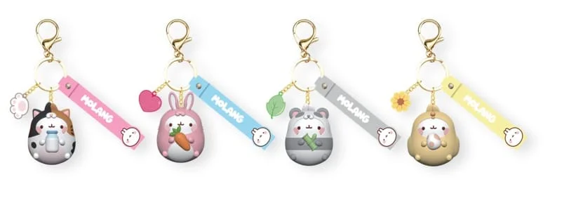 YuMe - Molang - Keychain with Hand Strap Animal Costume Series (Display 9 stuks)