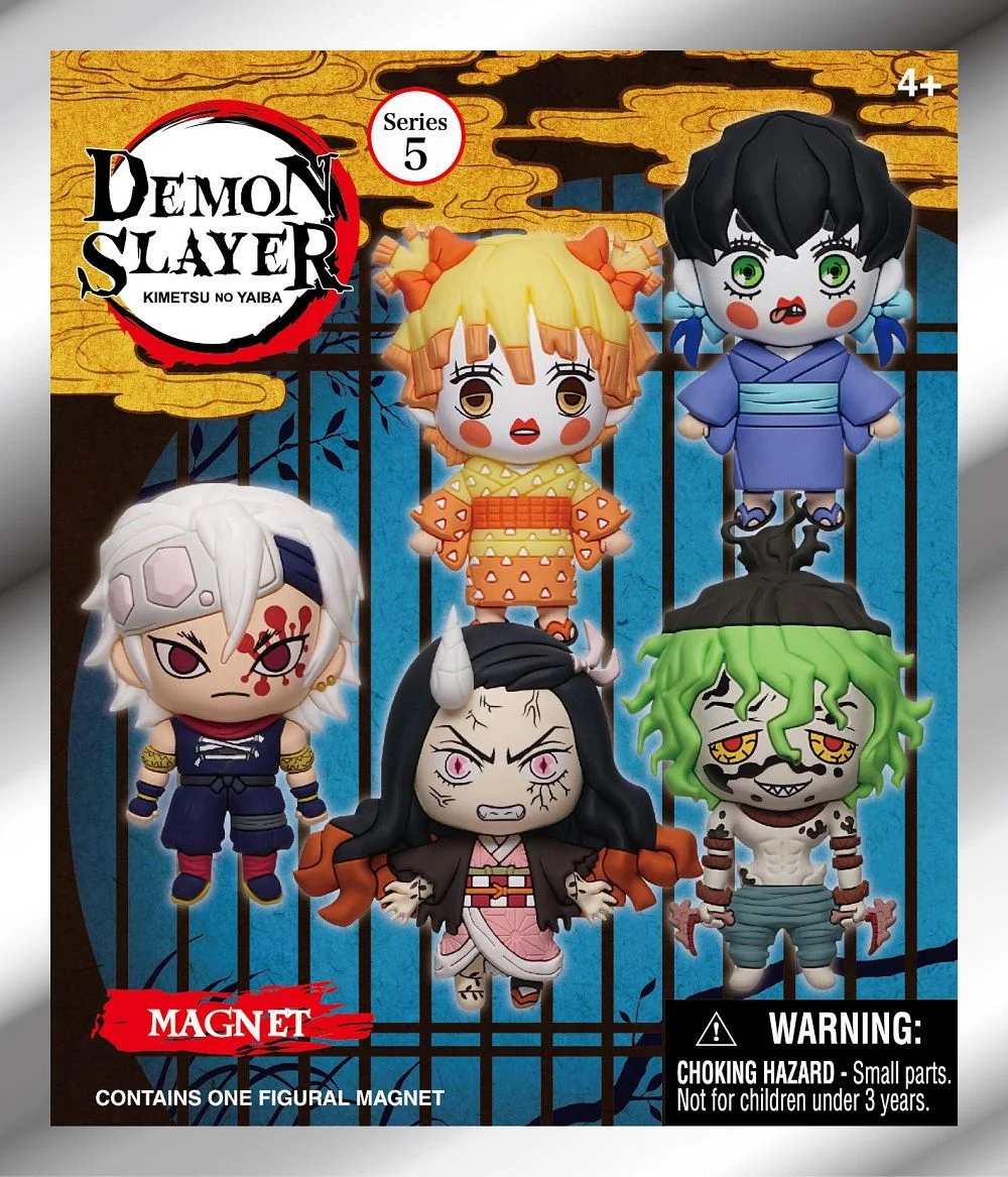 Demon Slayer: Kimetsu no Yaiba - 3D Schuimrubberen Verzamelbare Figuurlijke Magneten Blinde Zak Assortiment (Series 5) (12 st.)