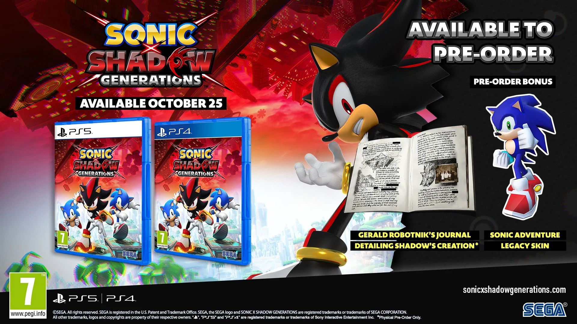 SONIC X SHADOW GENERATIONS - PS4 versie thumbnail