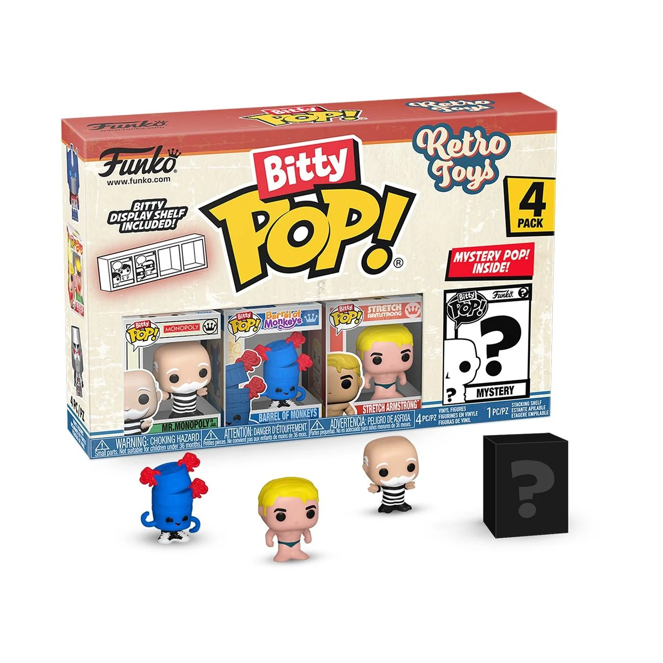 Funko Bitty Pop! 4-Pack: Retro Toys - Mr. Monopoly thumbnail