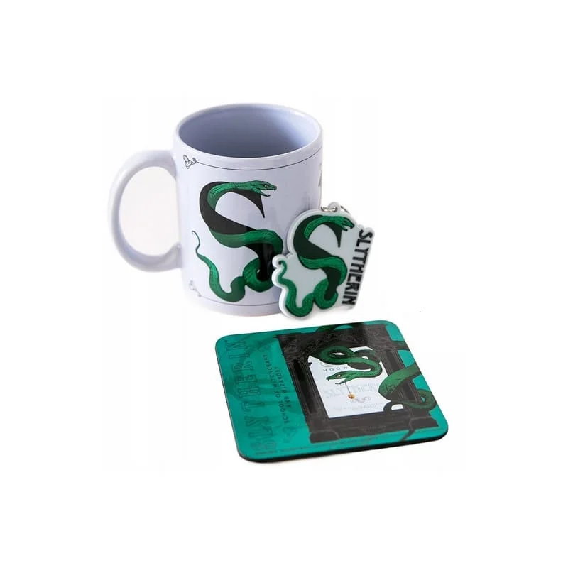 Harry Potter - Slytherin Mok, Onderzetter en Sleutelhanger Geschenkset thumbnail