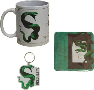 Harry Potter - Slytherin Mok, Onderzetter en Sleutelhanger Geschenkset thumbnail