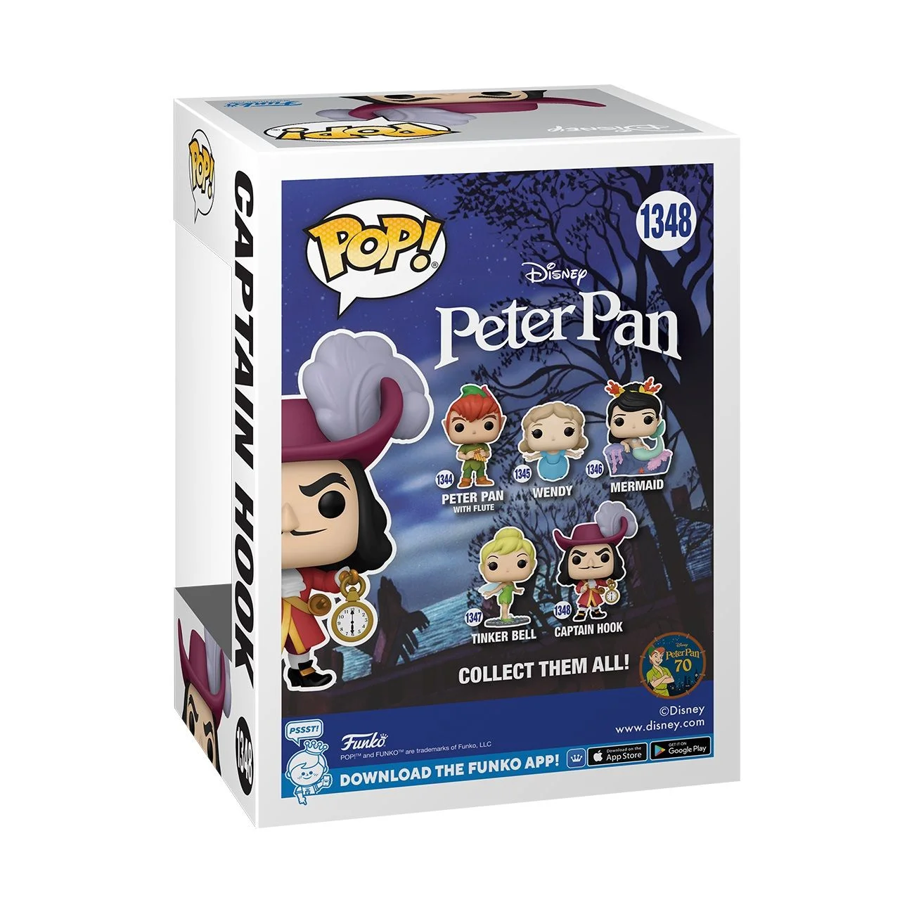 Funko Pop! Disney: Peter Pan 70th Anniversary - Captain Hook thumbnail