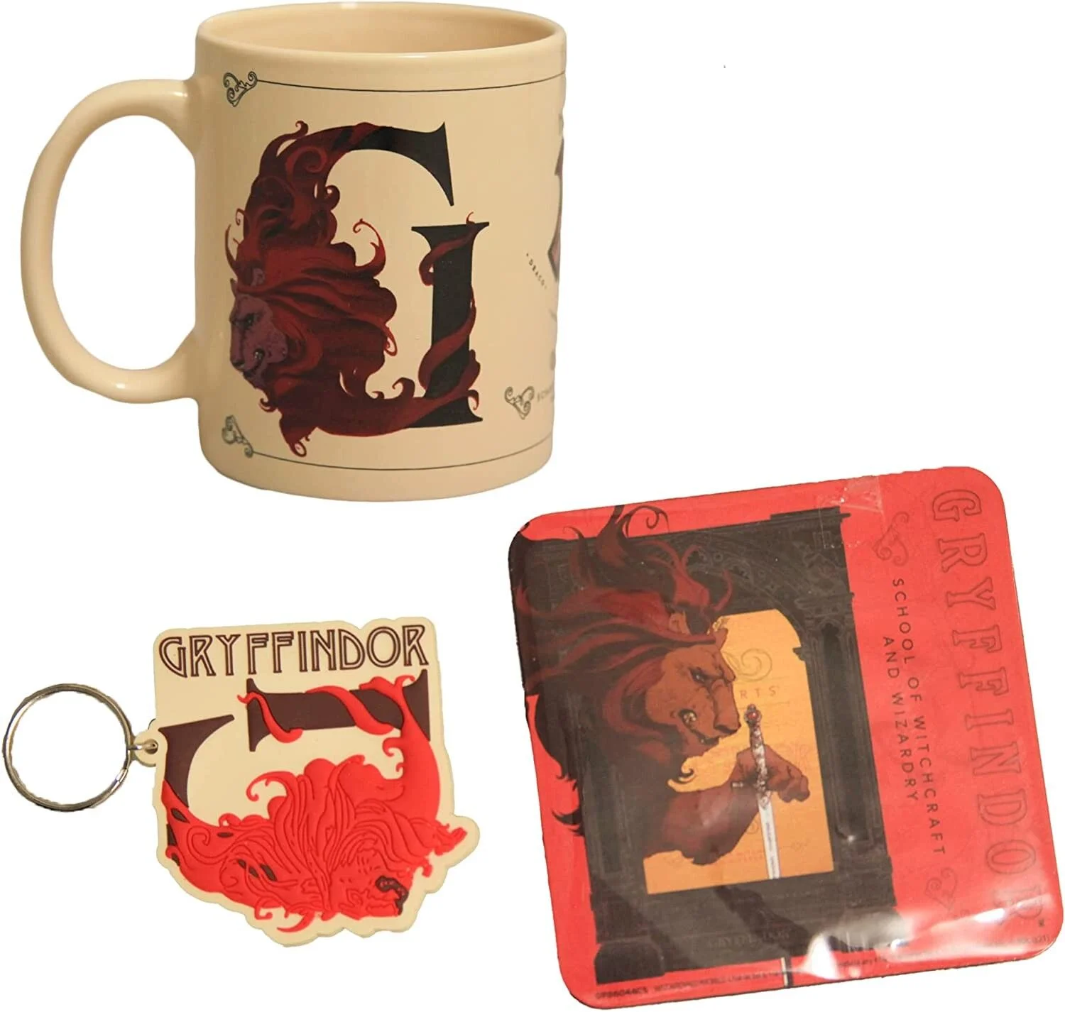 Harry Potter - Gryffindor mok, onderzetter en sleutelhanger Gift Set thumbnail