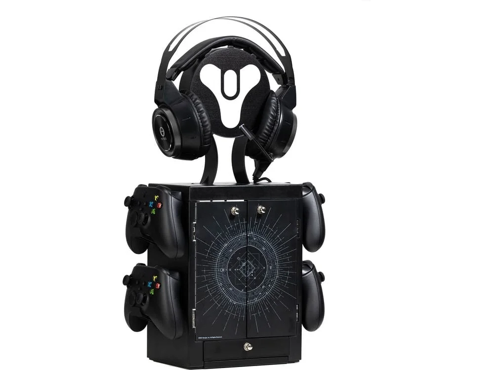 Numskull - Destiny Logo Luxe Gaming Storage Locker voor 4 Controllers - 10 Games - Koptelefoon thumbnail