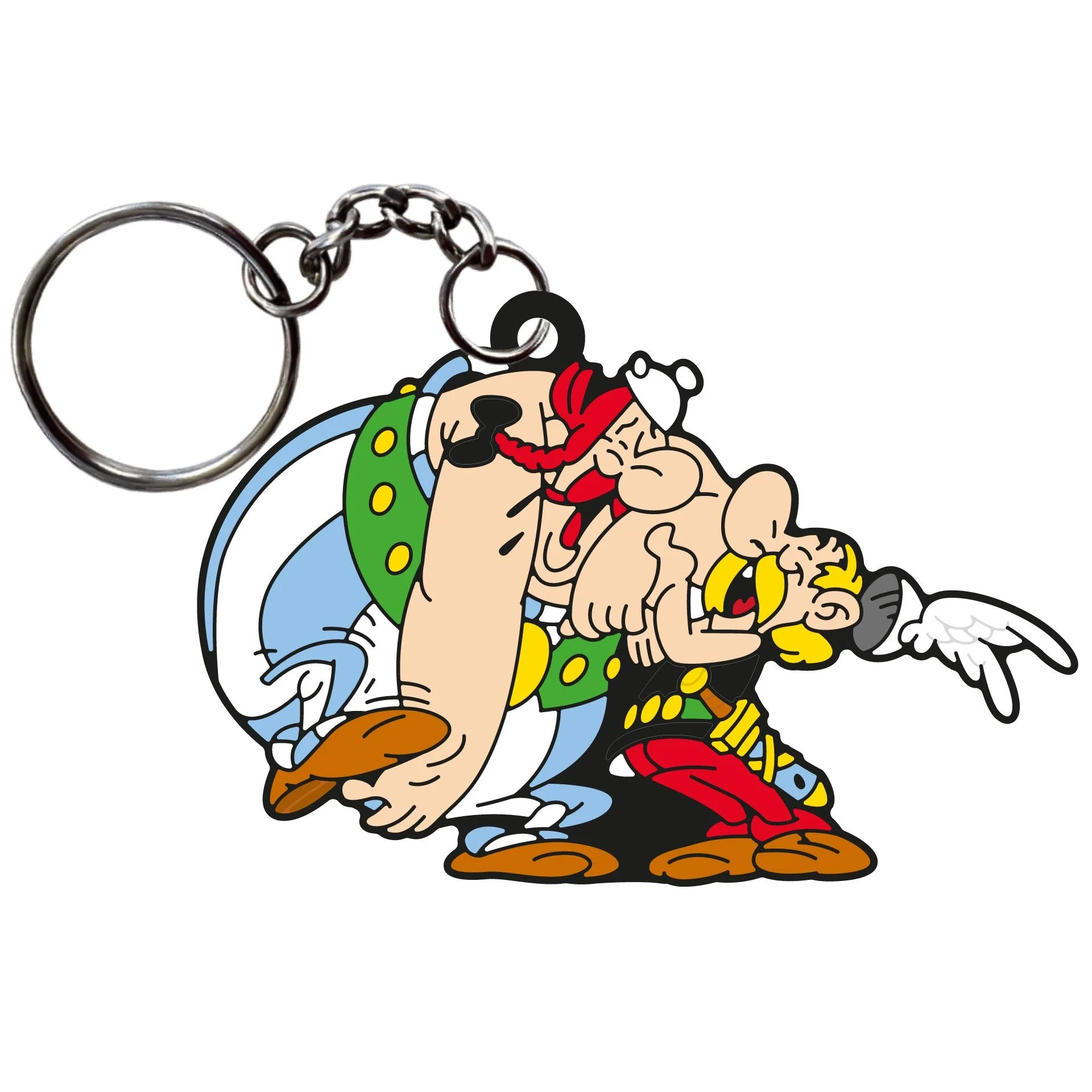 Plastoy - Asterix - Kauwgom Sleutelhanger Asterix en Obelix, Plezier Maken thumbnail