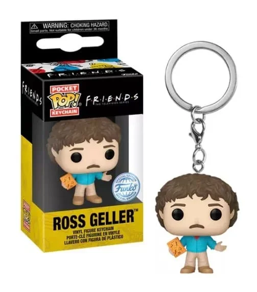 Funko Pocket Pop! Keychain: Friends - Ross Geller (with 80's Hair) thumbnail