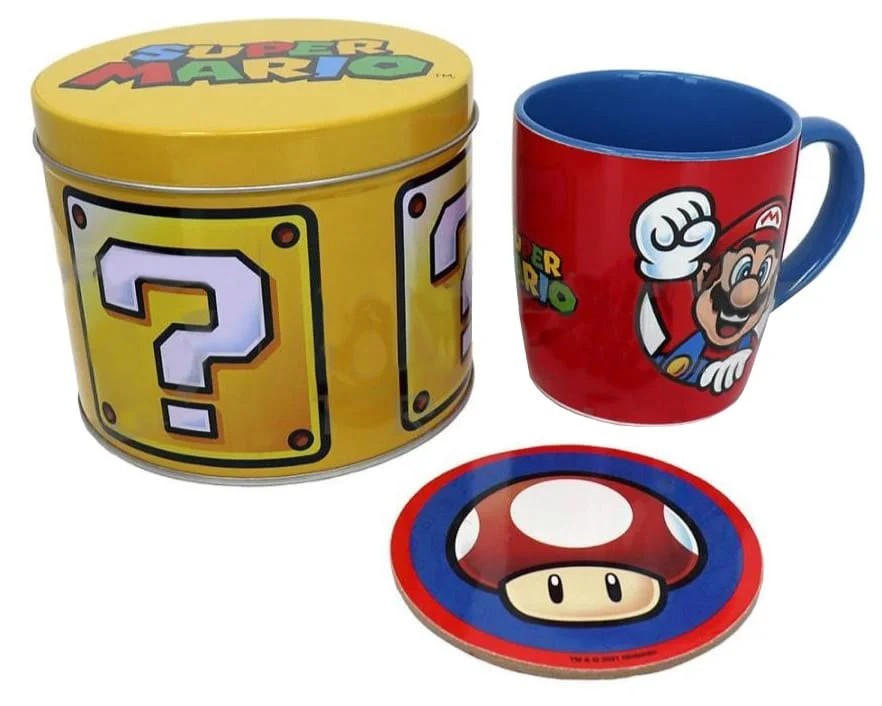 Nintendo Super Mario - Geschenkset - Let's Go - Mok en Onderzetter thumbnail