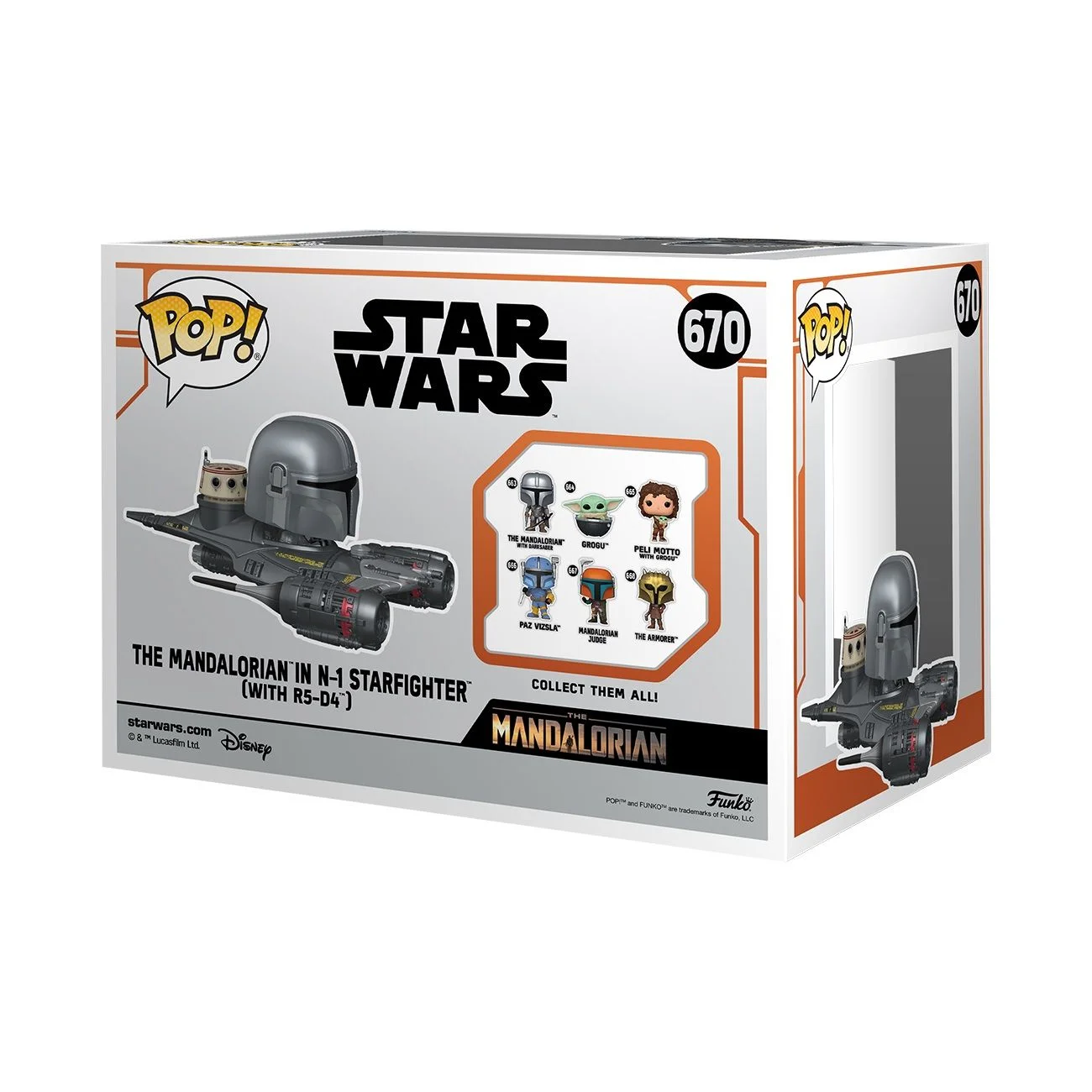 Funko Pop! Rides: Star Wars: The Mandalorian Season 3 - The Mandalorian in N1 Starfighter thumbnail