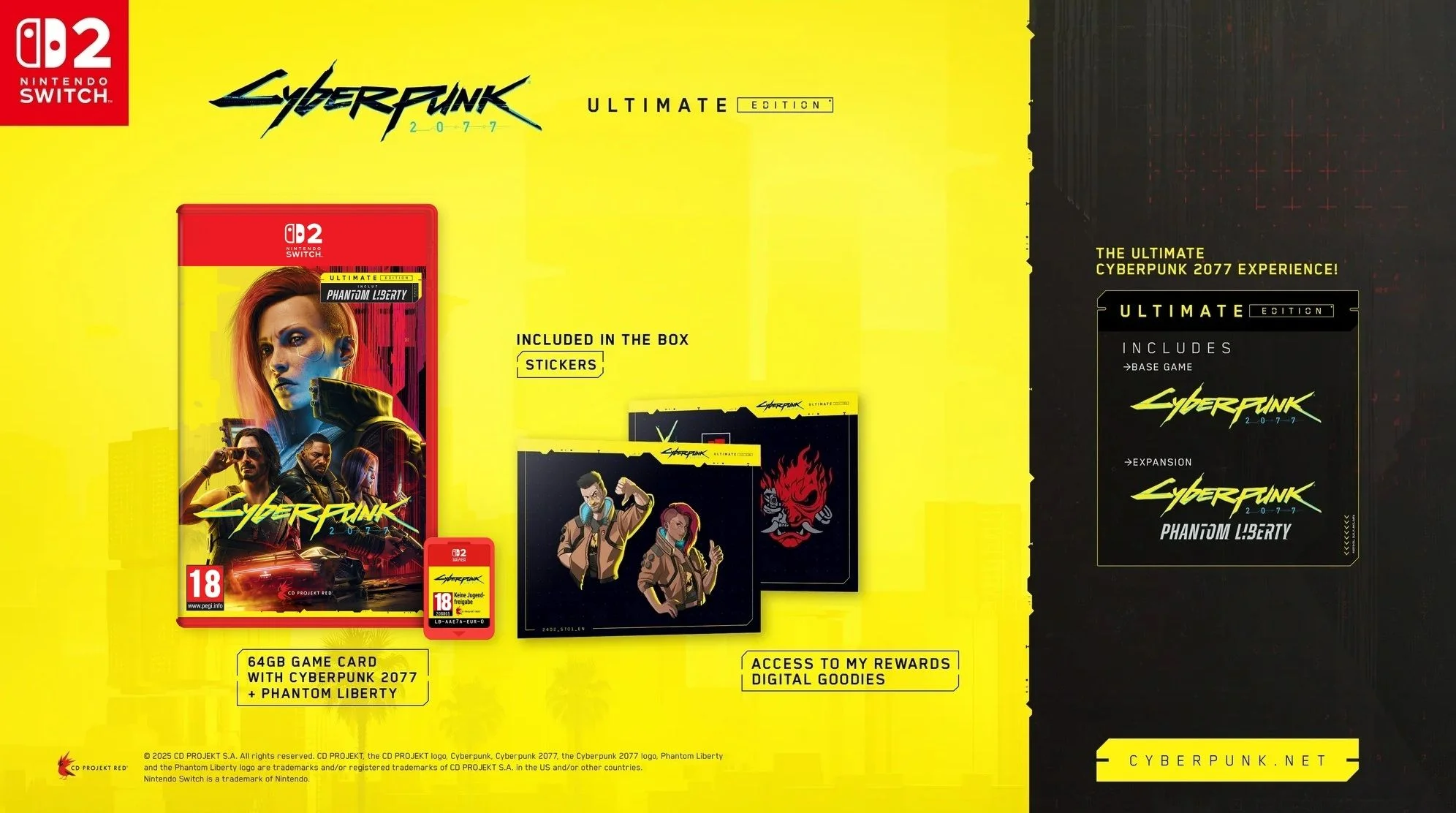 Cyberpunk 2077 - Ultimate Edition - Nintendo Switch 2 versie thumbnail