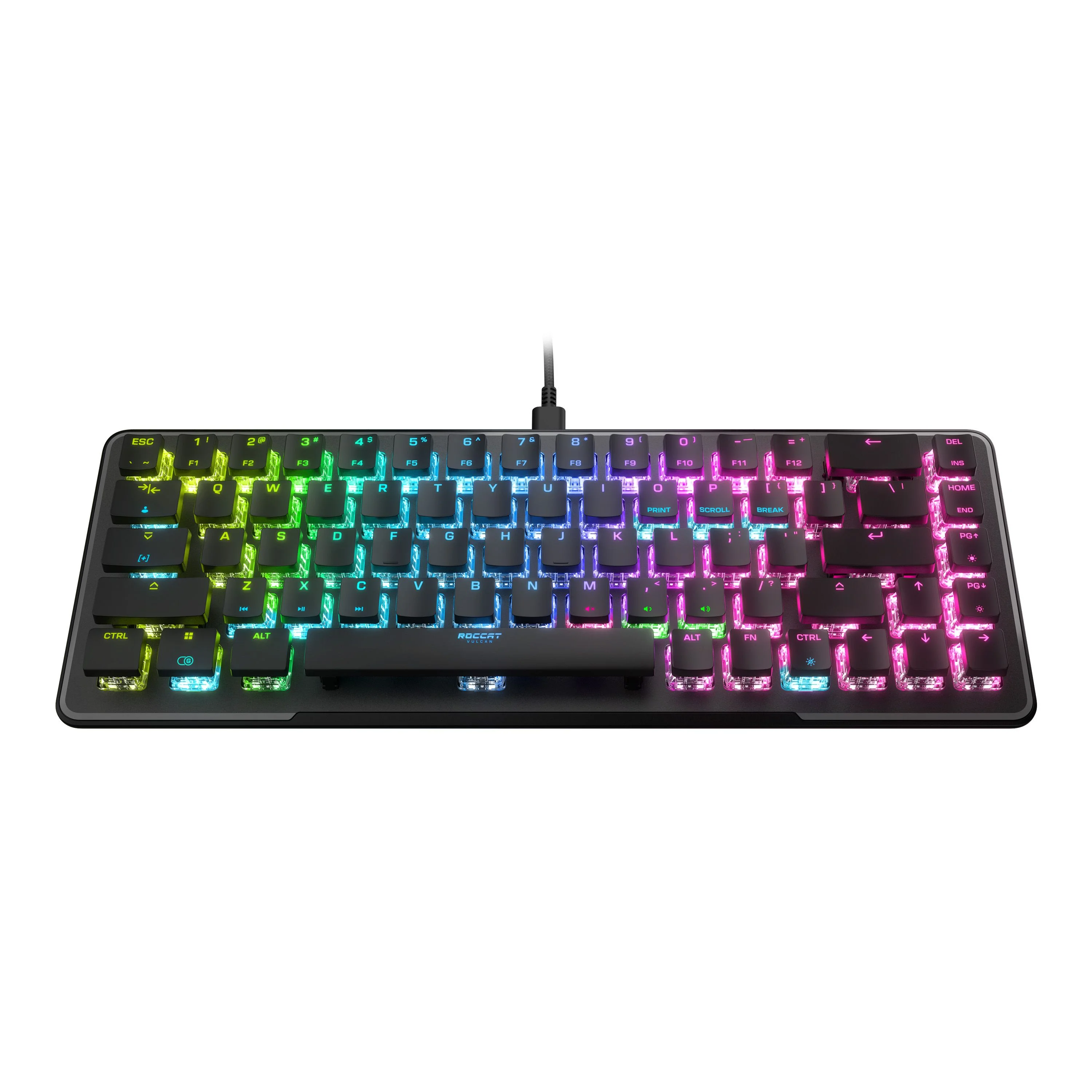 Roccat - Vulcan II Mini Mechanisch Optisch Gaming Toetsenbord Wit Zwart met RGB Lightning - QWERTY amerikaans Toetsenbordindeling thumbnail