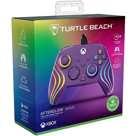 Turtle Beach - Afterglow Wave Bedrade RGB Gaming Controller Paars voor Xbox Series X|S, Xbox One en Windows 10/11 thumbnail