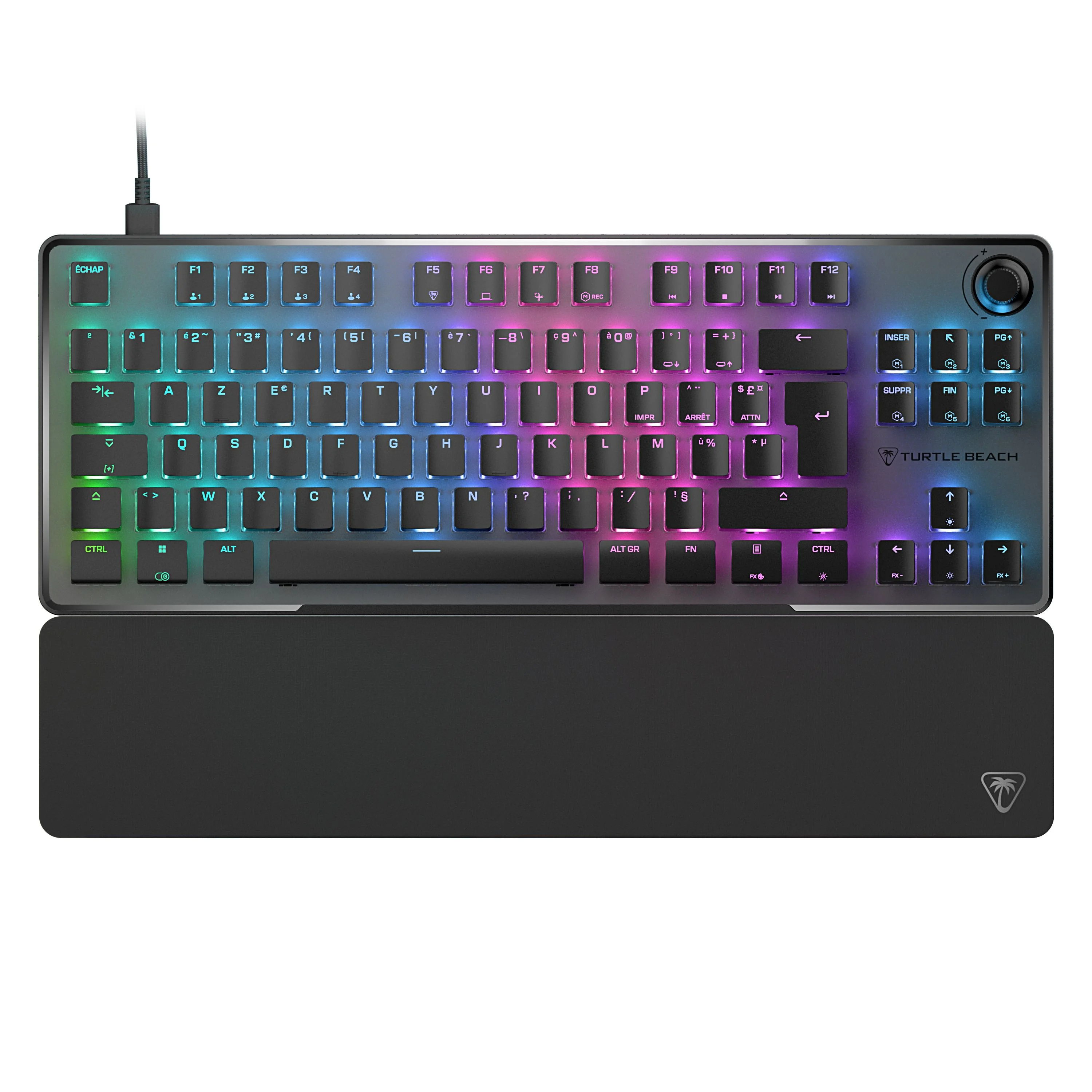 Turtle Beach - Vulcan II TKL Pro Bedraad RGB Compact Magnetische Mechanica Gaming Toetsenbord Zwart - Azerty FR Layout thumbnail