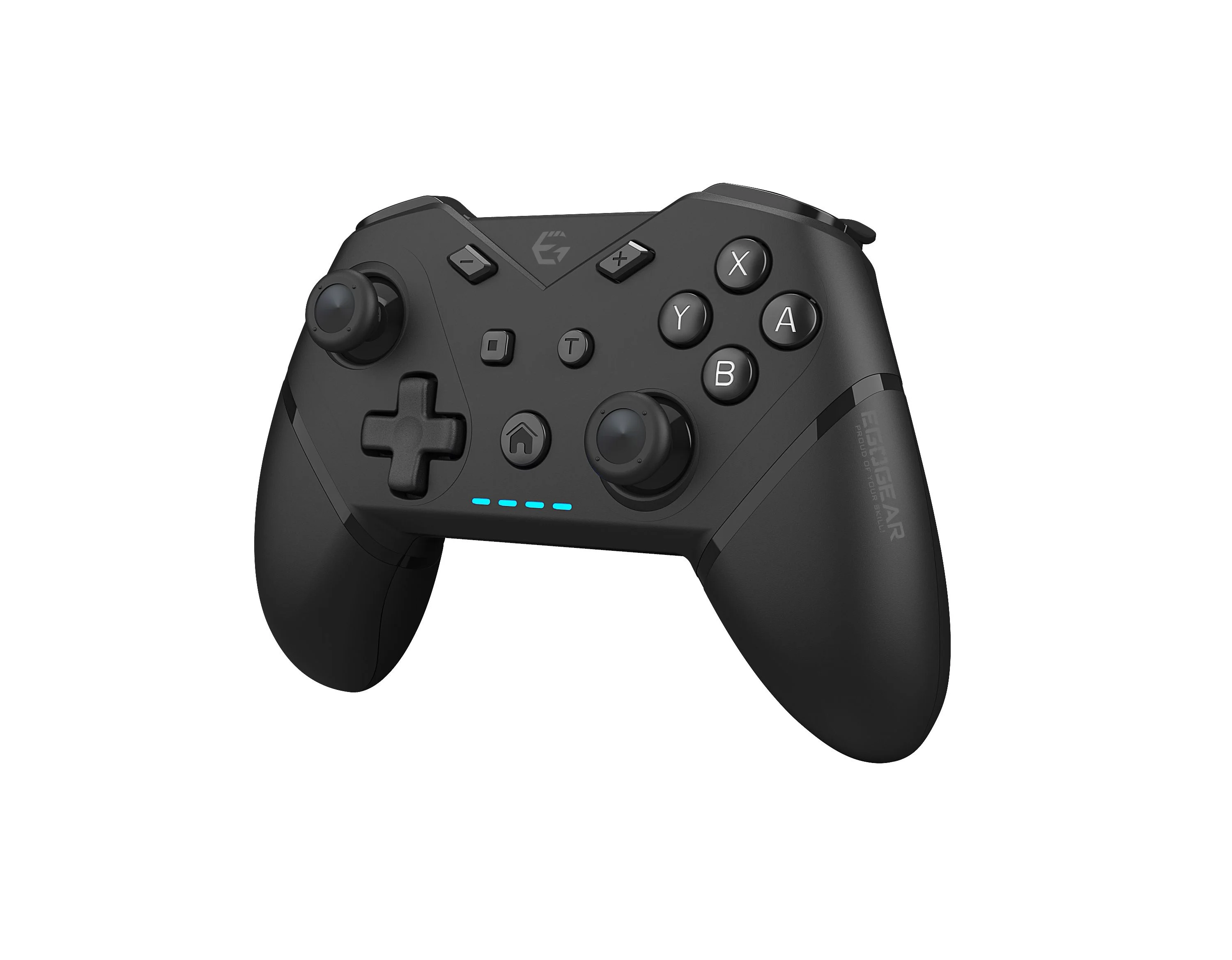 EgoGear - Draadloze Ergonomische  Bluetooth Controller Zwart  - Geschikt voor Switch - Switch OLED - PS3 - PC thumbnail