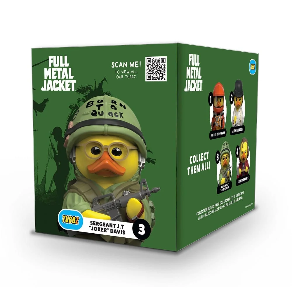 Numskull - Best of TUBBZ Boxed Badeend - Full Metal Jacket - Sgt J.T. "Joker" Davis - 9cm thumbnail