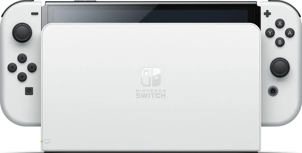 Nintendo Switch OLED Model with Docking & Joy-Con Pair White thumbnail