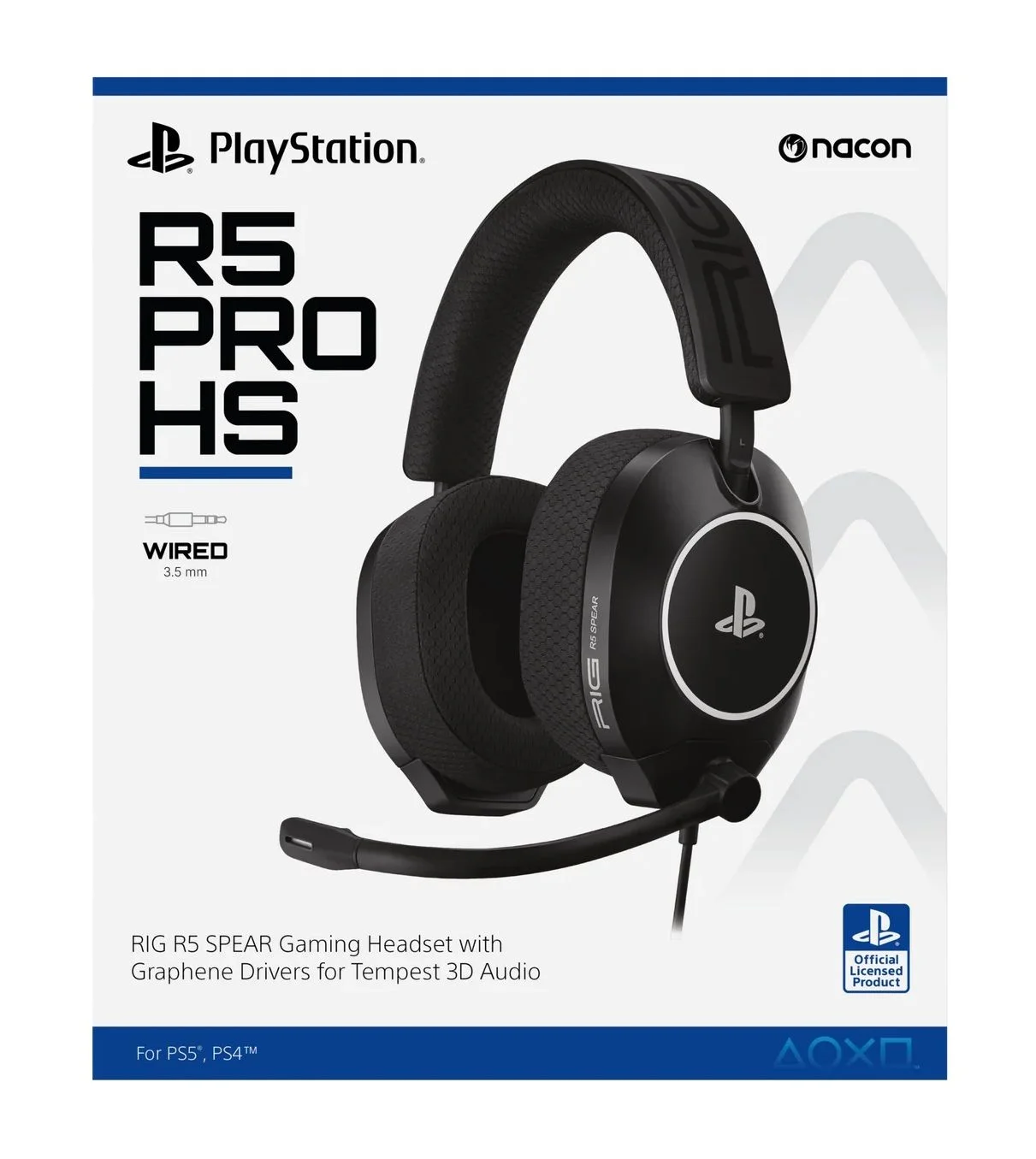 Nacon - RIG R5 SPEAR PRO HS Competitieve bedrade gamingheadset voor PS5 en PS4 thumbnail