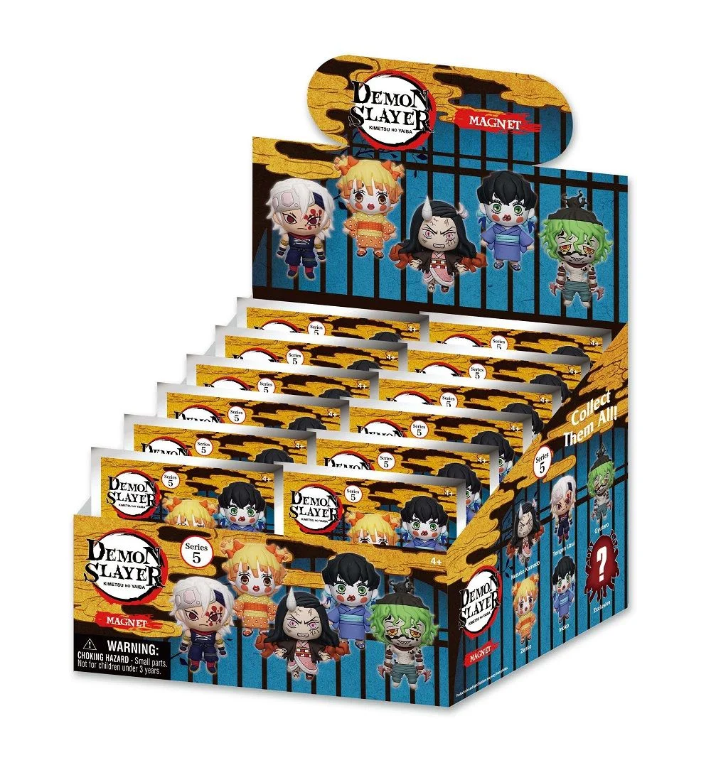 Demon Slayer: Kimetsu no Yaiba - 3D Schuimrubberen Verzamelbare Figuurlijke Magneten Blinde Zak Assortiment (Series 5) (12 st.) thumbnail