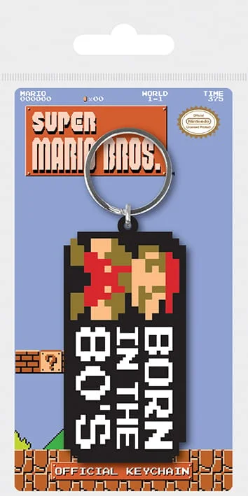 Super Mario Bros. - Born In The 80's Rubber Sleutelhanger