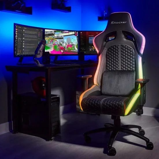X-Rocker - Stinger RGB Esports Gamestoel met Levendige LED-verlichting thumbnail